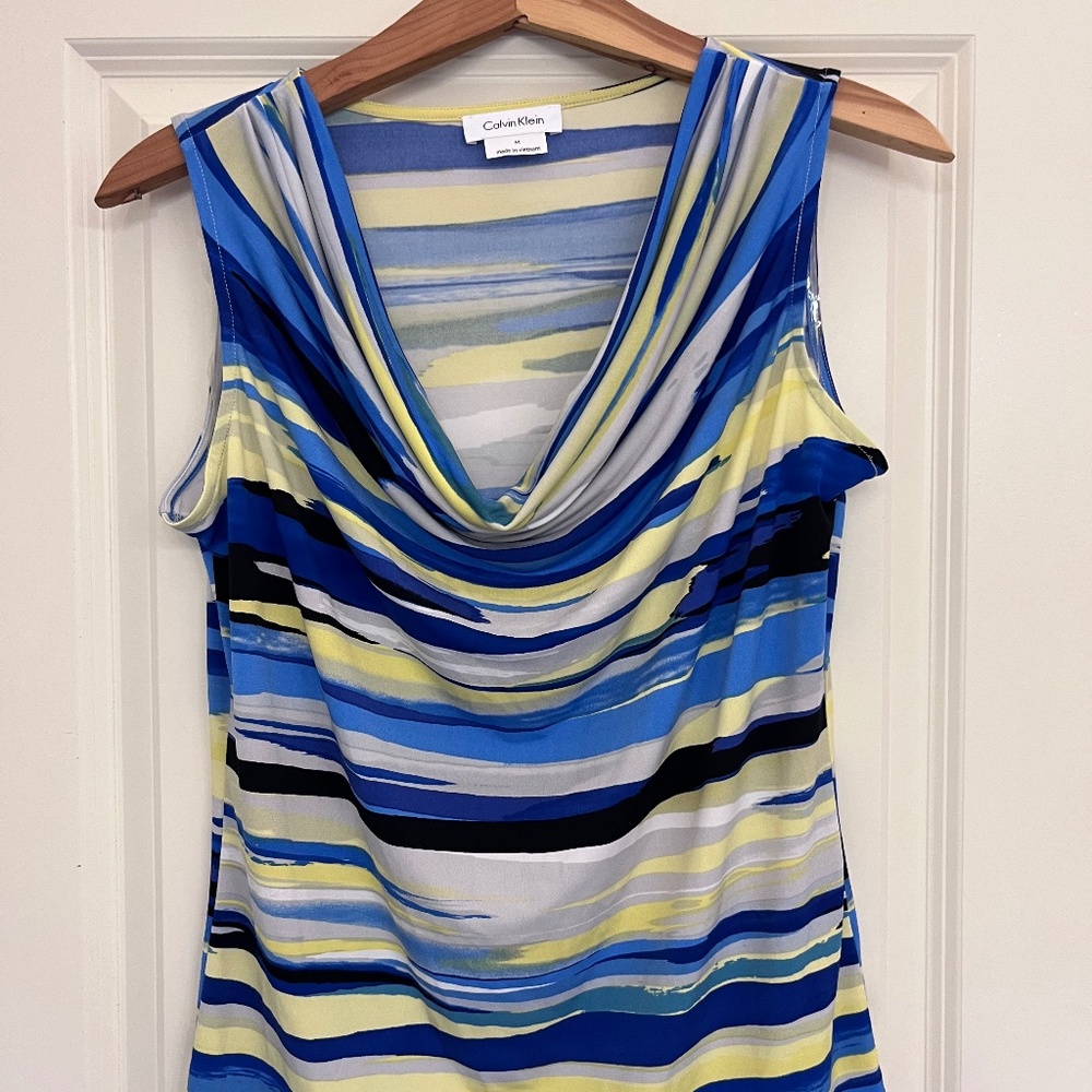 Women’s Calvin Klein Sleeveless Cowl Neck Top